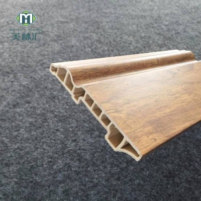 Decoration Plastic Pvc Floor Strip Moulding Line Pvc Skirting Board Cover Polymer Skirting Wood Board